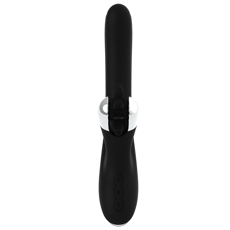 BLACK&SILVER VIBRATOR ROTATIV BUNNY STORM