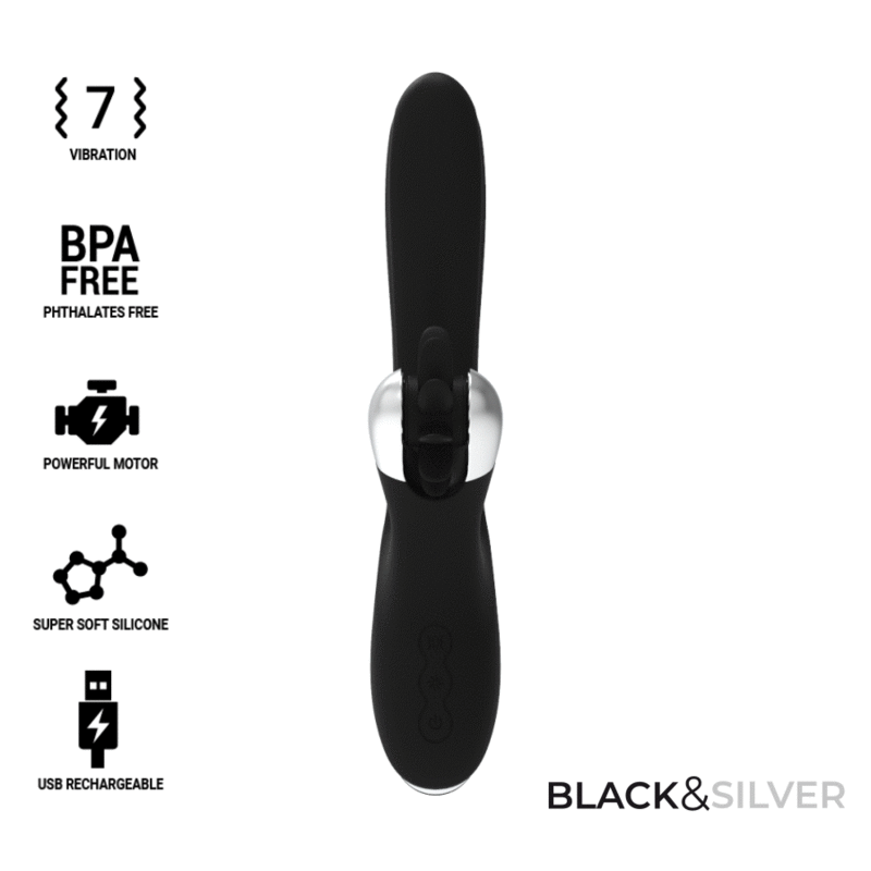 BLACK&SILVER VIBRATOR BUNNY JOHNNY