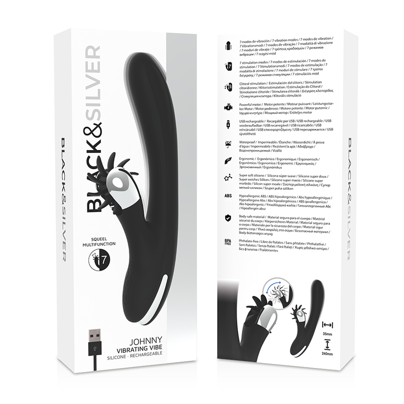 BLACK&SILVER VIBRATOR BUNNY JOHNNY