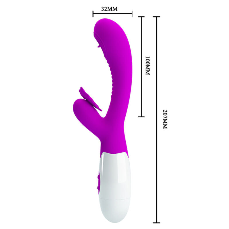 PRETTY LOVE - VIBRATOR CU LIMBA & VIBRATII MOV