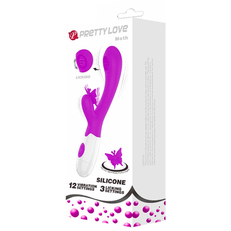 PRETTY LOVE - VIBRATOR CU LIMBA & VIBRATII MOV