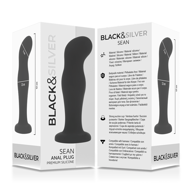 BLACK&SILVER - SEAN DOP ANAL SILICON PREMIUM NEGRU