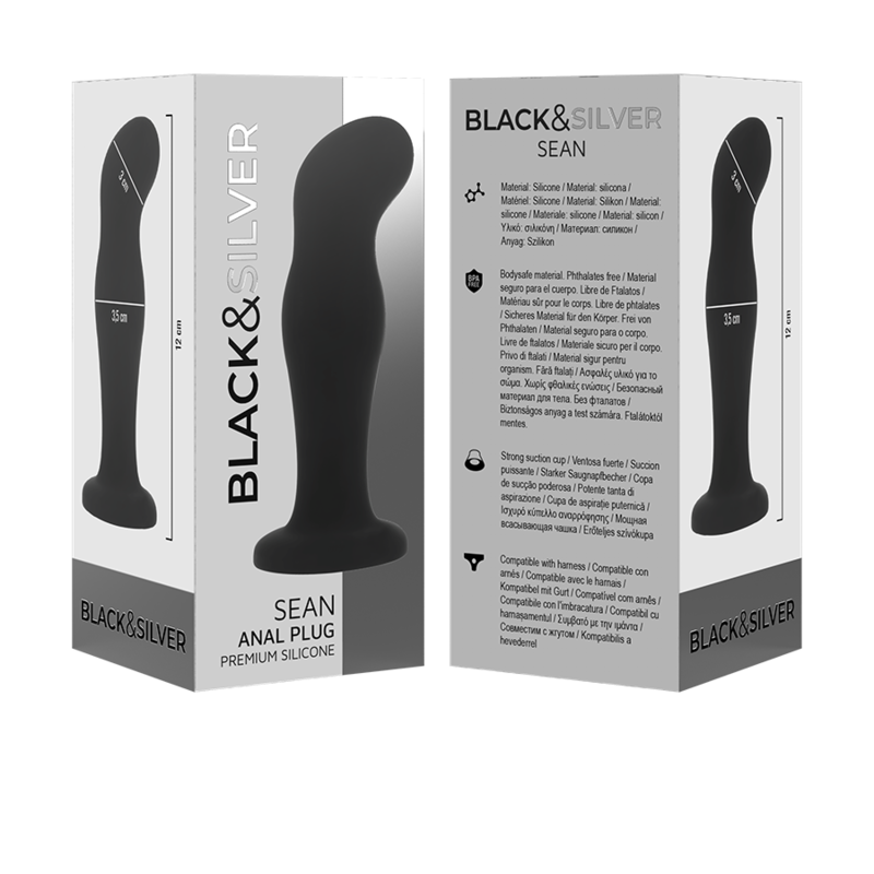 BLACK&SILVER - SEAN DOP ANAL SILICON PREMIUM NEGRU