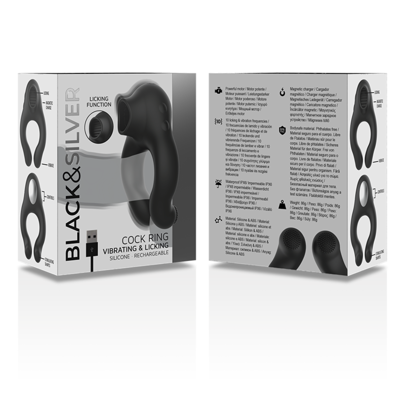 BLACK&SILVER - INEL VIBRATOR SILICON 3 MOTORASE REINCARCABIL