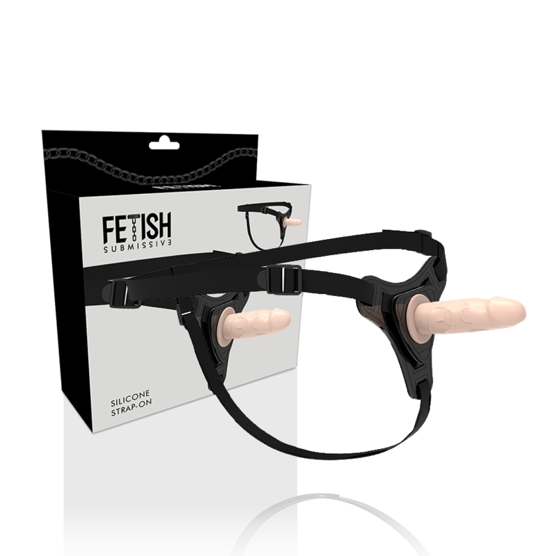 FETISH SUBMISSIVE HARNESS™ - STRAP-ON REALIST 12.5 CM