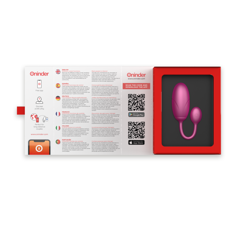 ONINDER - TOKYO OU VIBRATOR ROZ 7.5 X 3.2 CM