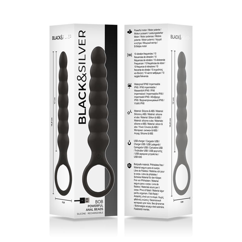 BLACK&SILVER - BOB DILATATOR ANAL SILICON
