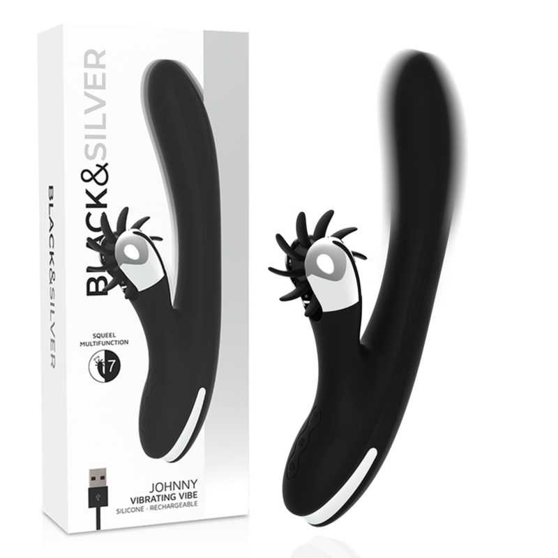 BLACK&SILVER VIBRATOR BUNNY JOHNNY