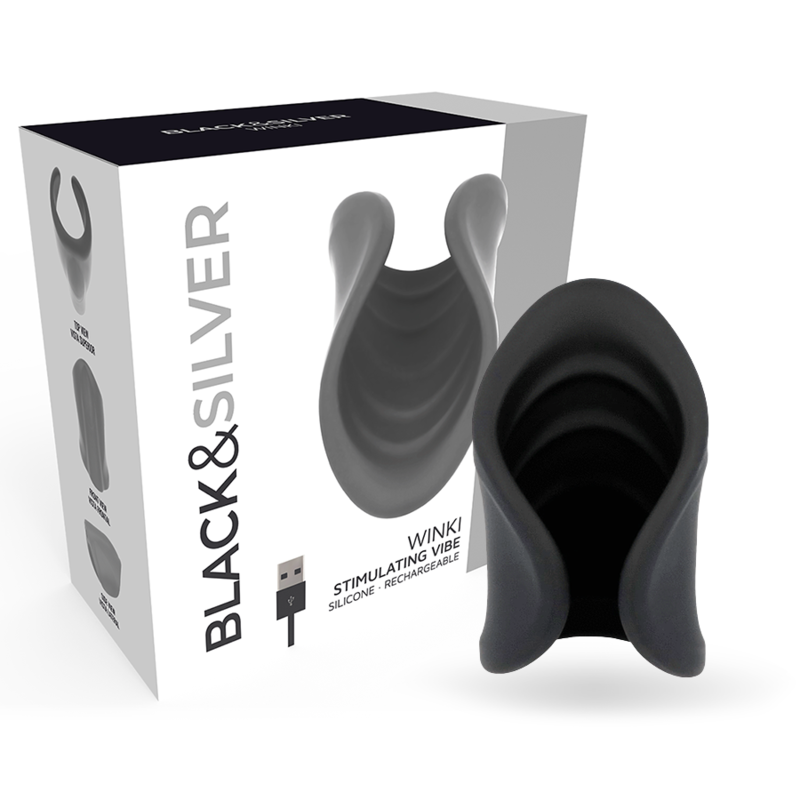 BLACK&SILVER WINKI MASTURBATOR