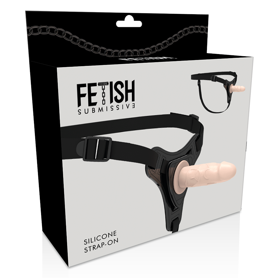 FETISH SUBMISSIVE HARNESS™ - STRAP-ON REALIST 12.5 CM