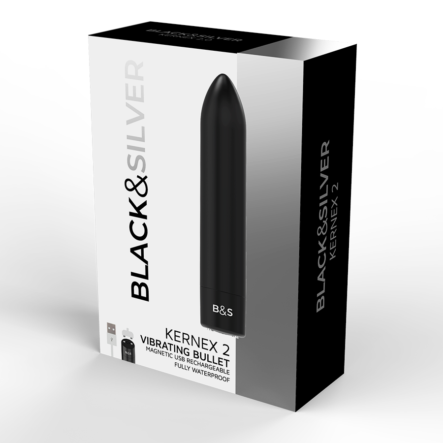 BLACK&SILVER™- KERNEX 2 GLONT VIBRATOR NEGRU