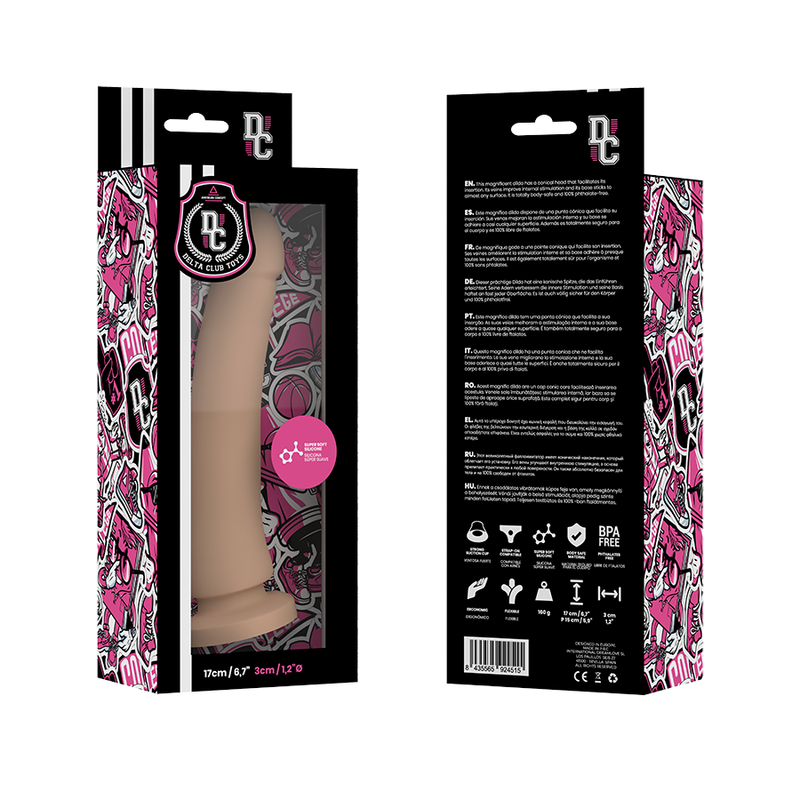 DELTA CLUB™ - TOYS DILDO SILICON MEDICAL 17 X 3 CM