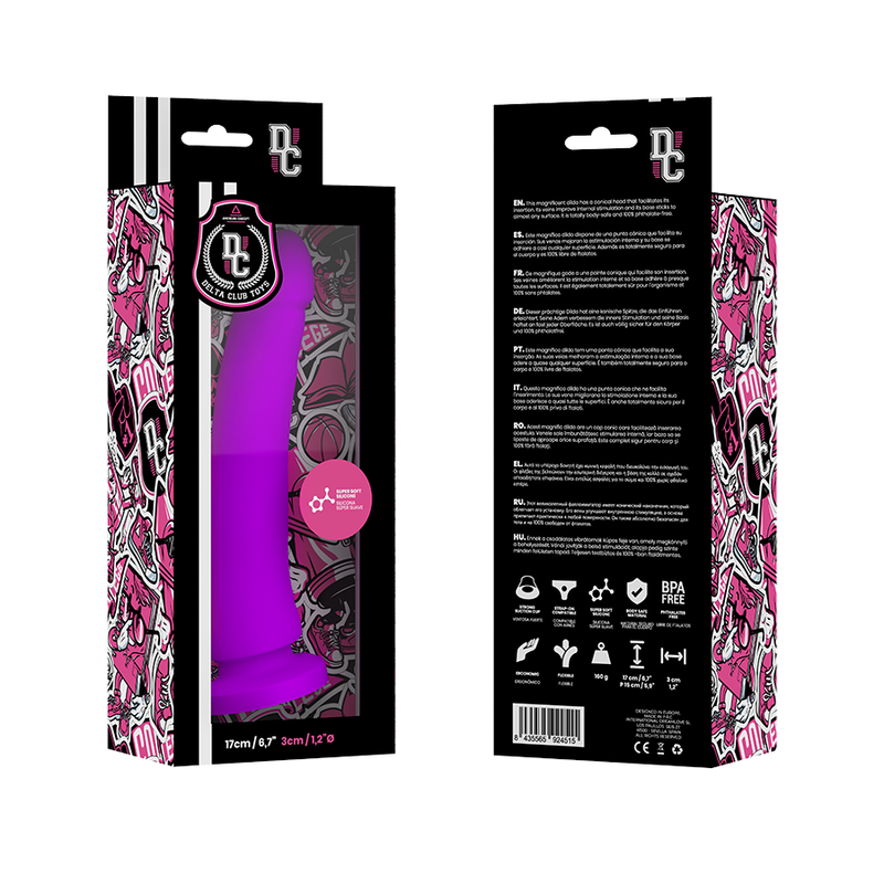 DELTA CLUB™ - TOYS DILDO SILICON MEDICAL MOV 17 X 3 CM