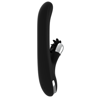 BLACK&amp;SILVER VIBRATOR ROTATIV BUNNY STORM