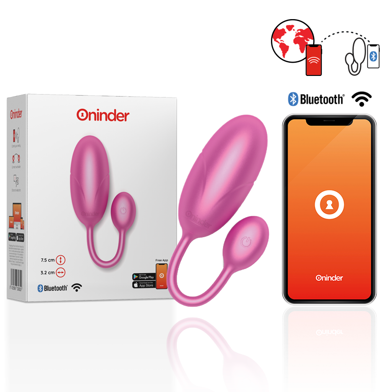 ONINDER - TOKYO OU VIBRATOR ROZ 7.5 X 3.2 CM