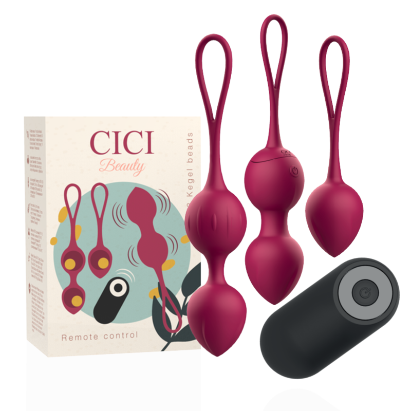 CICI BEAUTY™- PREMIUM SILICONE 3 VIBRATING KEGEL BEADS REMOTE CONTROL