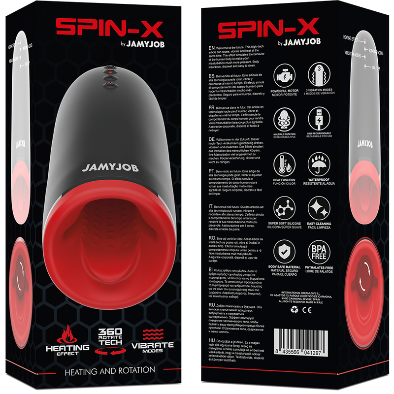 JAMYJOB™ - SPIN-X HEATING AND ROTATION MASTURBATOR