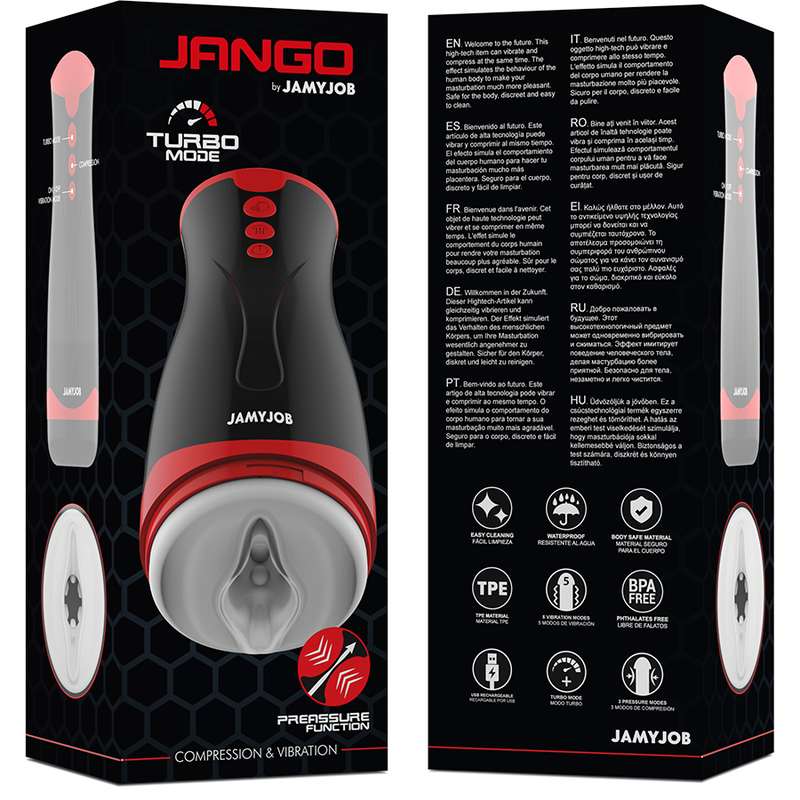 JAMYJOB™ - JANGO COMPRESSION AND VIBRATION MASTURBATOR
