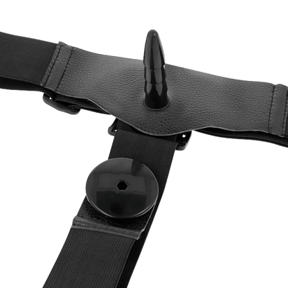 HARNESS ATTRACTION™ - STRAP-ON PENETRARE DUBLA CU VIBRATII 18 X 3.5CM