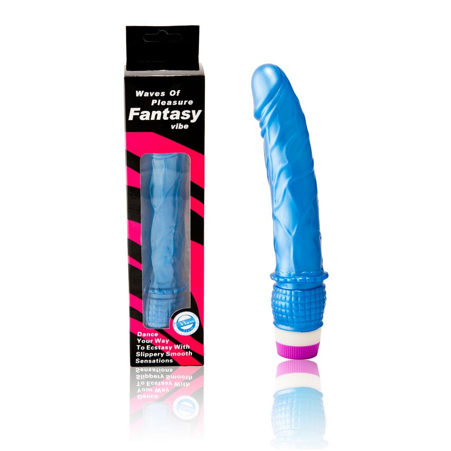 VIBRATOR WAVES OF PLEASURE 23 CM ALBASTRU